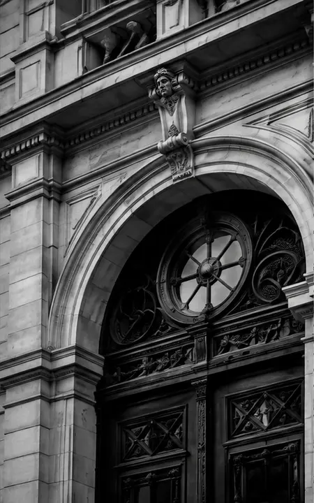 Architekturdetail in Belgrad